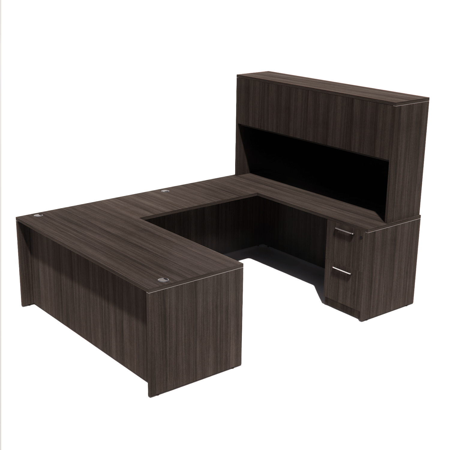 Skyline Ushape Desk with Hutch and Storage