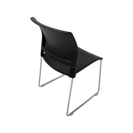 Black Poly Cafe Chair 8