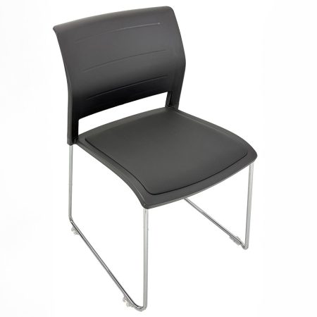 Gray Cafe Chair with Padded Seat 1.1