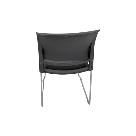 Gray Cafe Chair with Padded Seat 7