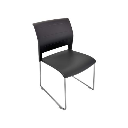 Gray Poly Cafe Chair 4