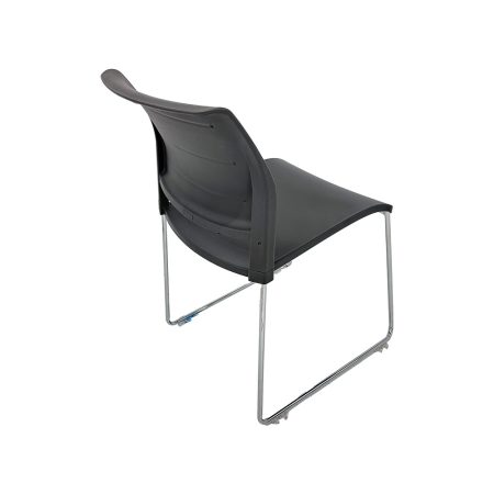 Gray Poly Cafe Chair 6