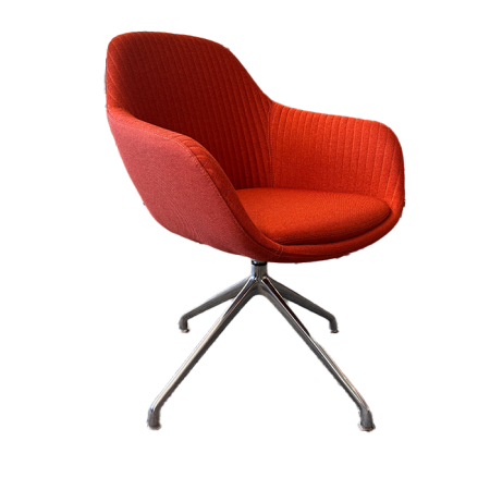 SYS CHAIR ARMCHAIR W 4 STAR FEET - RED 2 - Copy