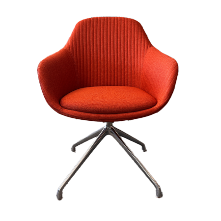 SYS CHAIR ARMCHAIR W 4 STAR FEET - RED - Copy