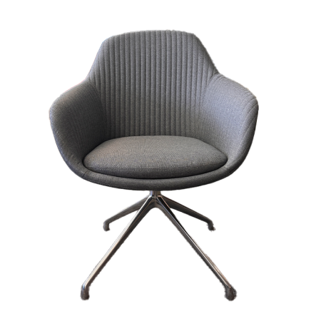 SYS CHAIR ARMCHAIR W 4 STAR FEET - SLATE