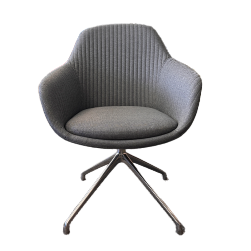 SYS CHAIR ARMCHAIR W 4 STAR FEET - SLATE