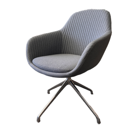 SYS CHAIR ARMCHAIR W 4 STAR FEET - SLATE 2