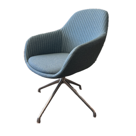 SYS CHAIR ARMCHAIR W 4 STAR FEET - Turguoise 2